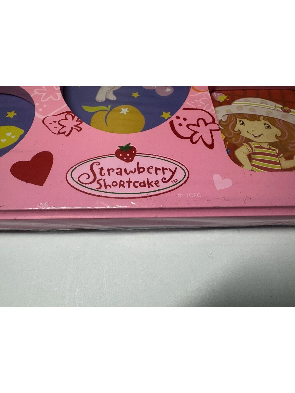 Vintage Strawberry Shortcake Picture Frame 5 Small Photos Pink 2008 - 9.5x7